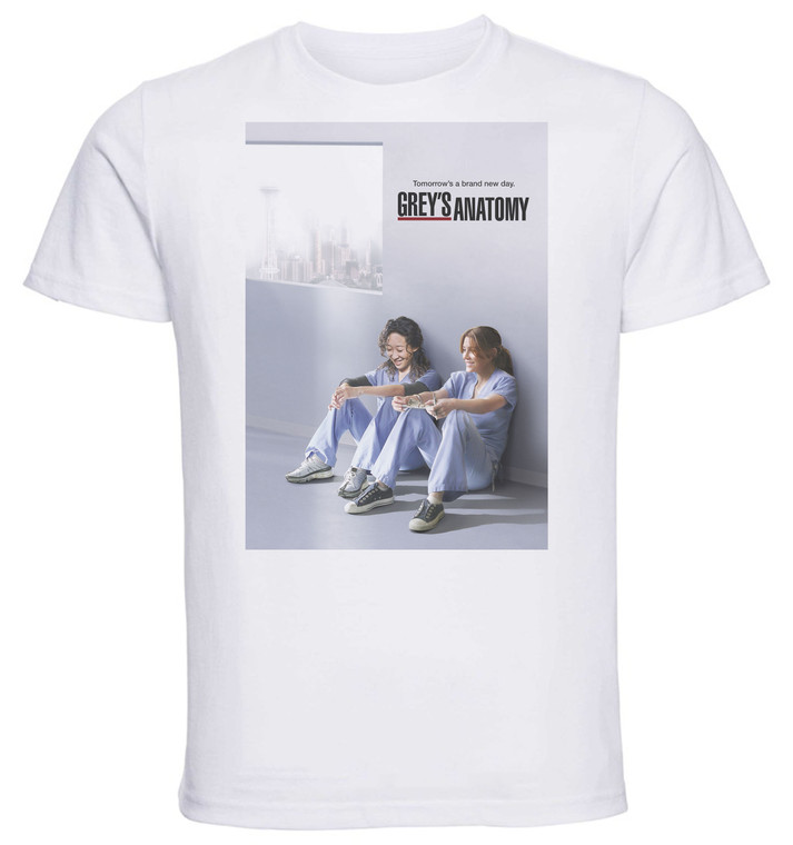 T-Shirt Unisex - White - TV Series - Playbill - Grey's Anatomy Variant 02