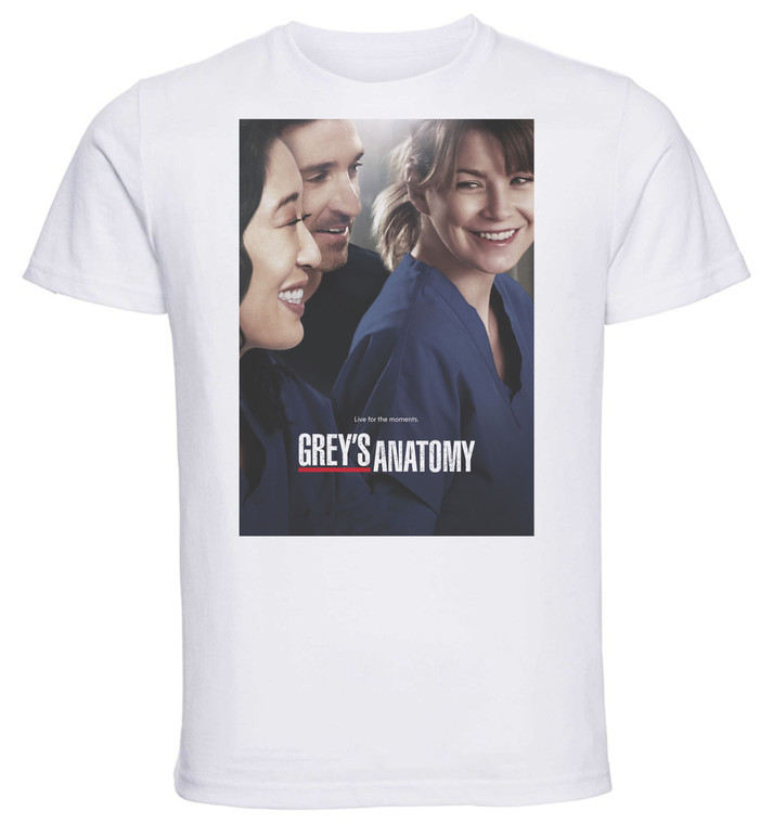 T-Shirt Unisex - White - TV Series - Playbill - Grey's Anatomy Variant 03