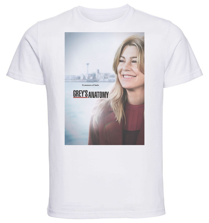 T-Shirt Unisex - White - TV Series - Playbill - Grey's Anatomy Variant 08