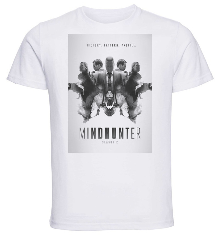 T-Shirt Unisex - White - TV Series - Playbill Mindhunter
