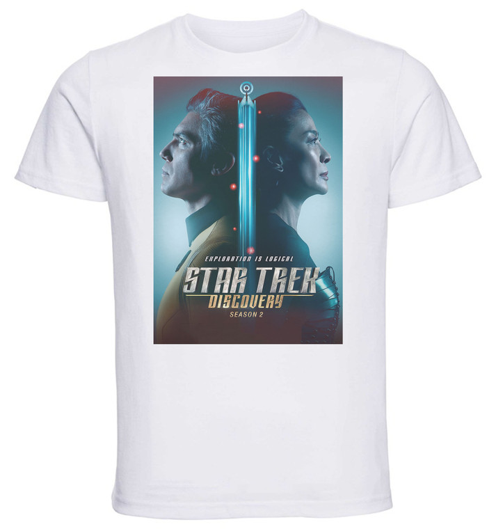 T-Shirt Unisex - White - TV Series - Playbill - Star Trek Discovery Variant 04