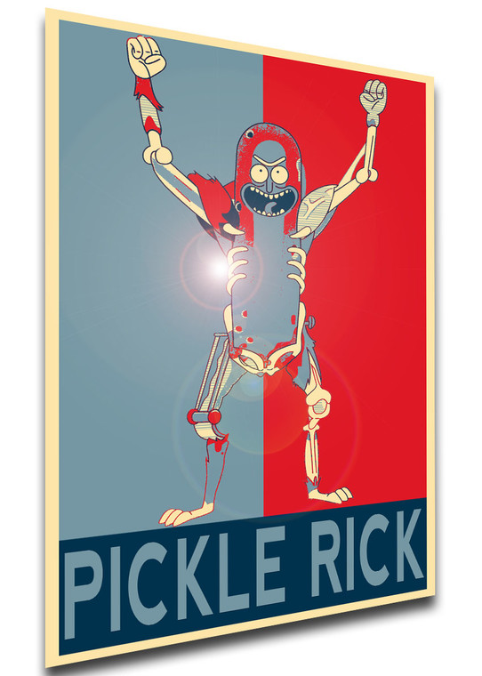 Poster - Propaganda - Rick & Morty - Pickle Rick variant