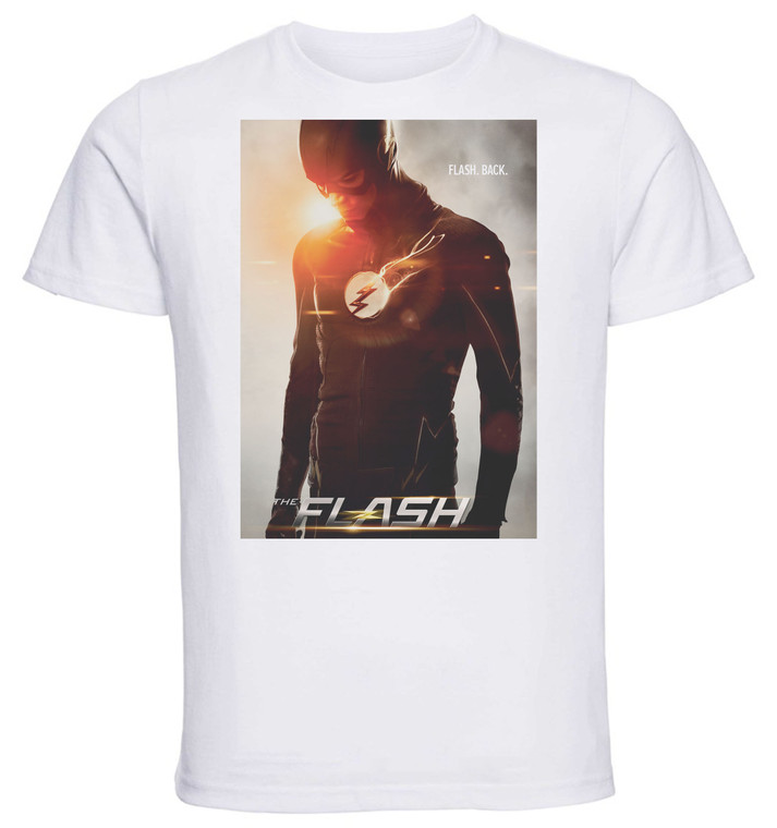 T-Shirt Unisex - White - TV Series - Playbill - The Flash Variant 01