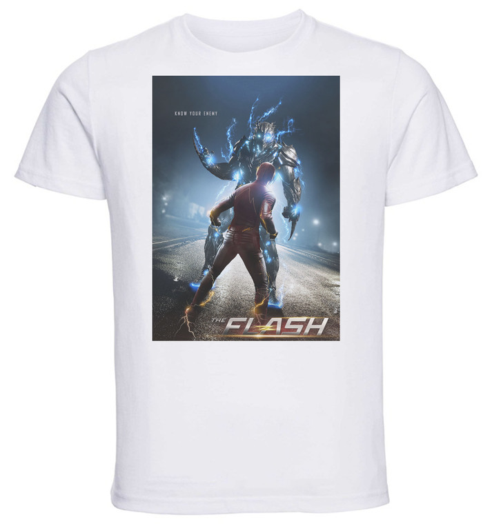 T-Shirt Unisex - White - TV Series - Playbill - The Flash Variant 02
