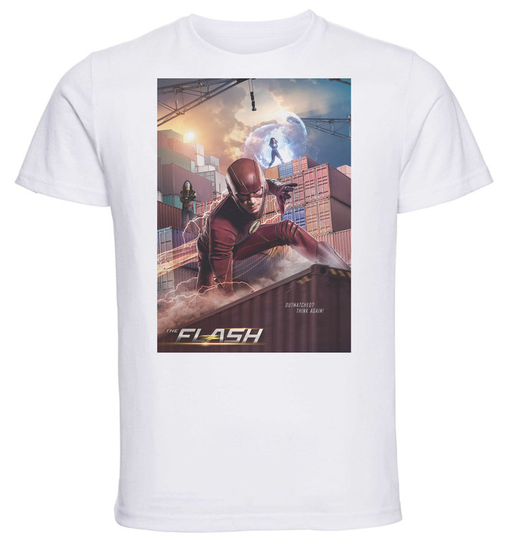 T-Shirt Unisex - White - TV Series - Playbill - The Flash Variant 05