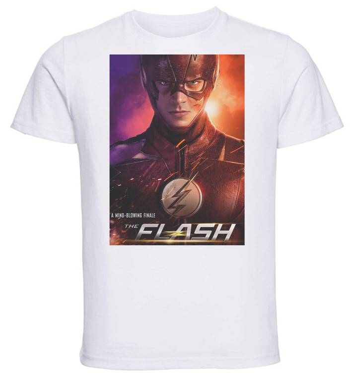 T-Shirt Unisex - White - TV Series - Playbill - The Flash Variant 08