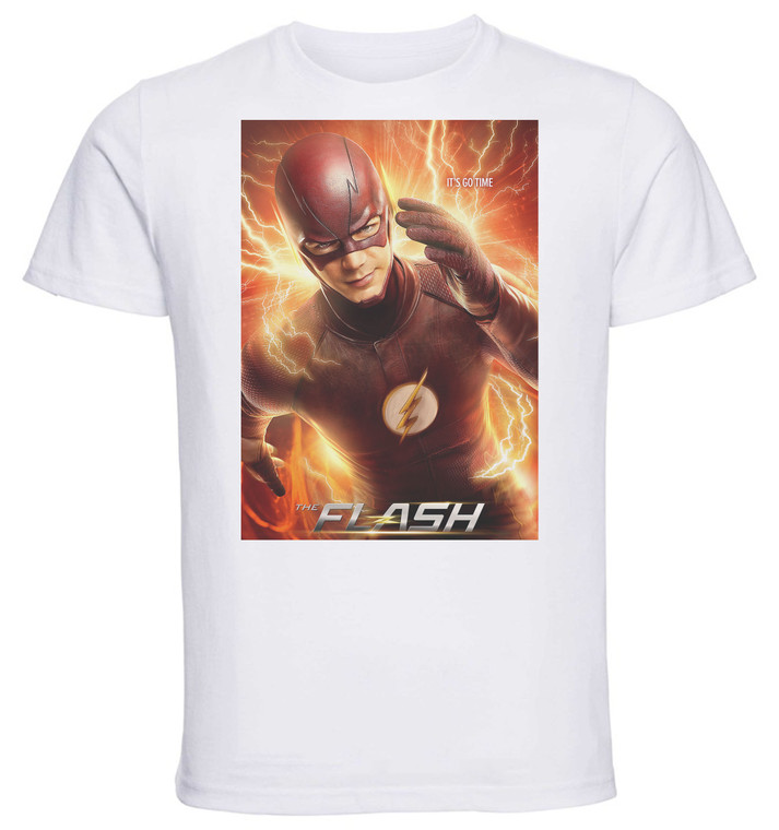 T-Shirt Unisex - White - TV Series - Playbill - The Flash