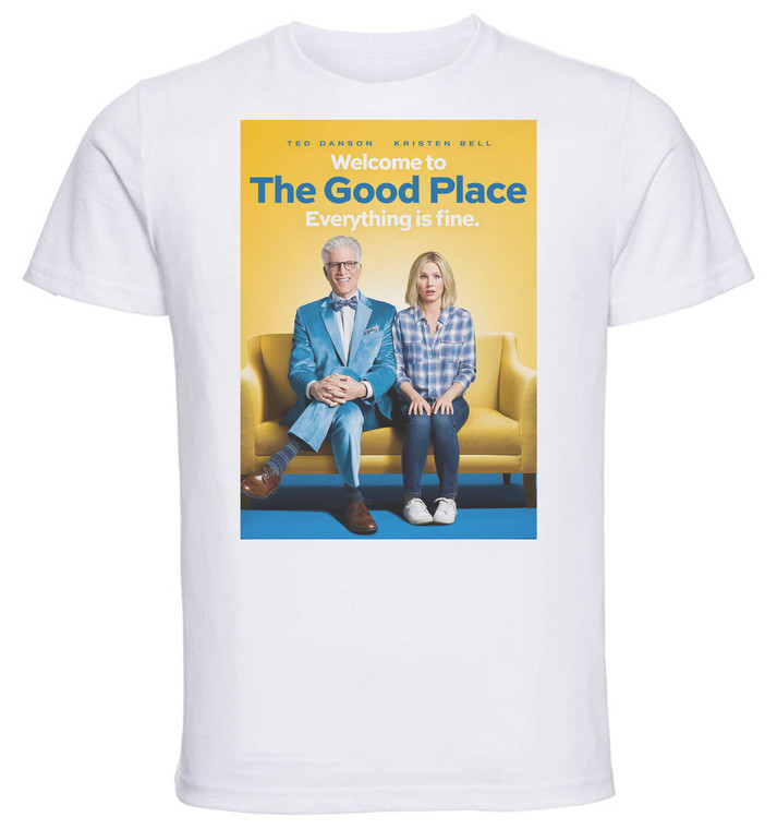 T-Shirt Unisex - White - TV Series - Playbill - The Good Place