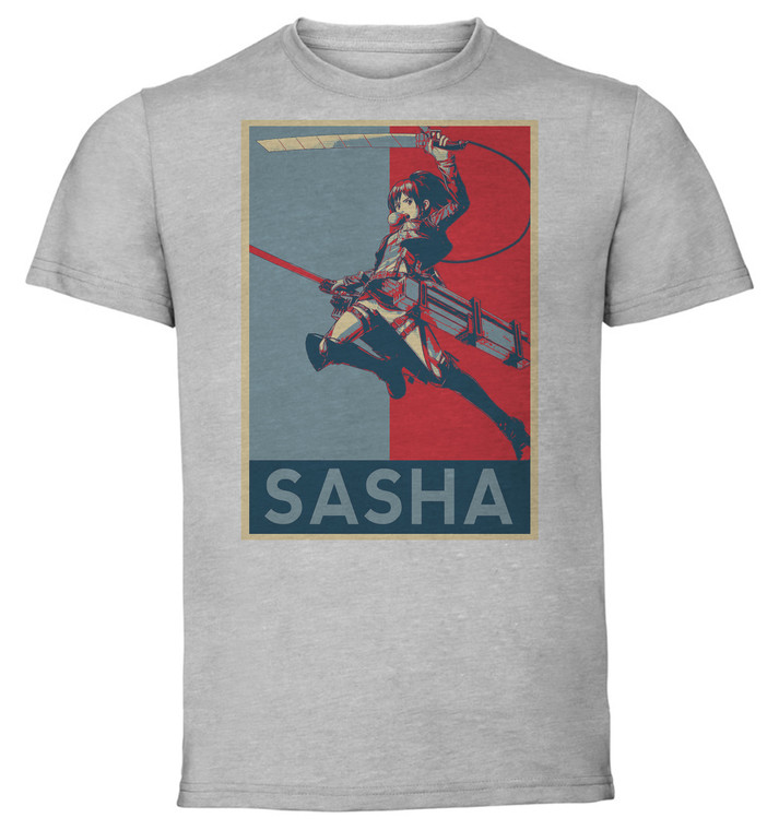 T-Shirt Unisex - Grey - Propaganda - Attack On Titan Sasha Blouse variant