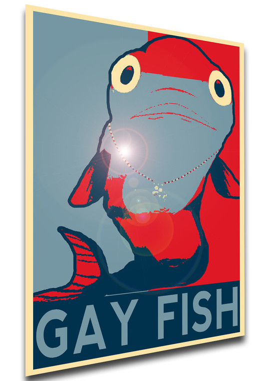 Poster - Propaganda - South Park - Gay Fish Kanye West