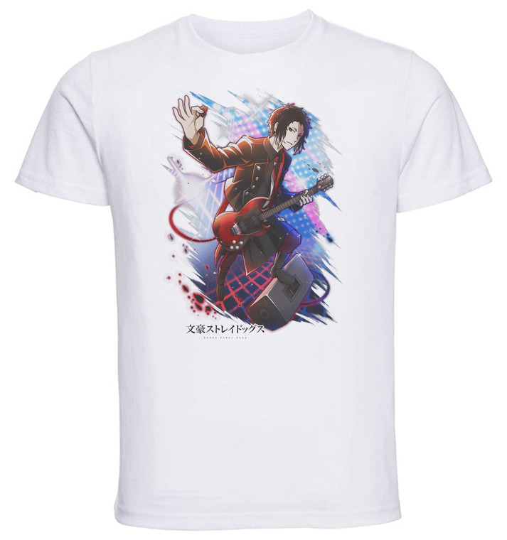 T-Shirt Unisex - White - Anime - Bungo Stray Dogs AKUTAGAWA RYUUNOSUKE Band