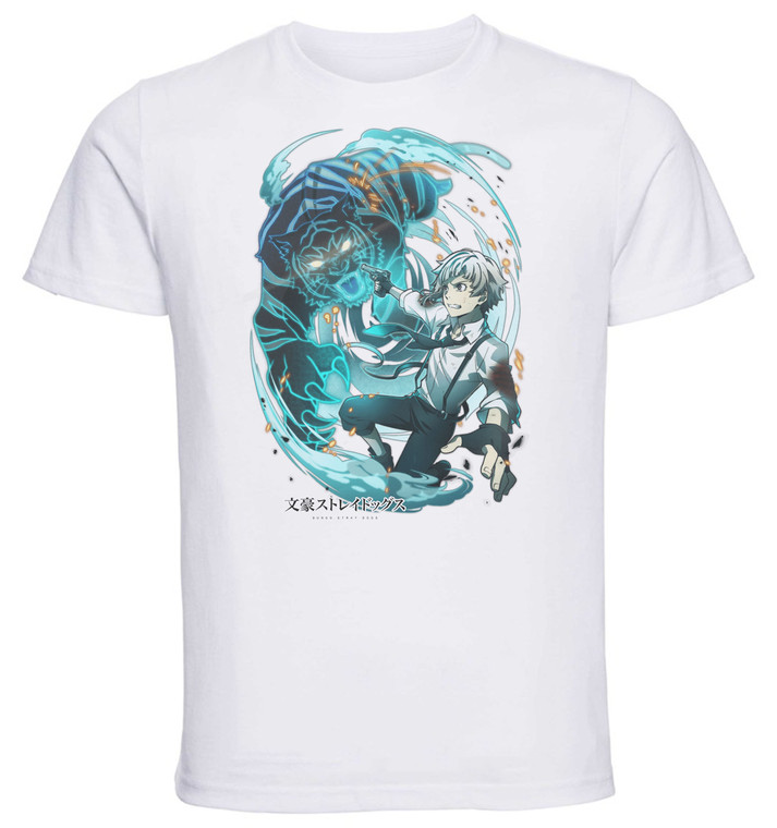 T-Shirt Unisex - White - Anime - Bungo Stray Dogs - ATSUHI NAKAJIMA DEAD APPLE