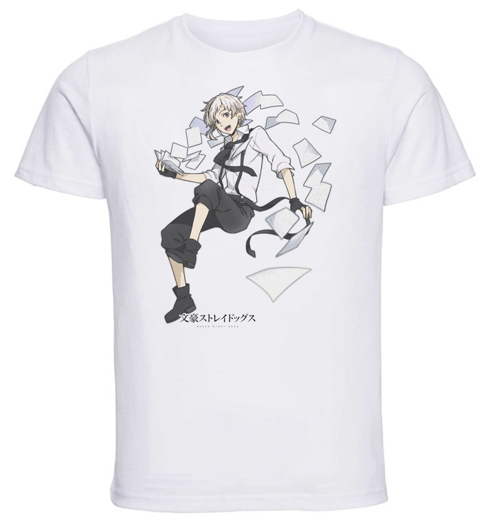 T-Shirt Unisex - White - Anime - Bungo Stray Dogs - ATSUHI NAKAJIMA Newbie at the Agency