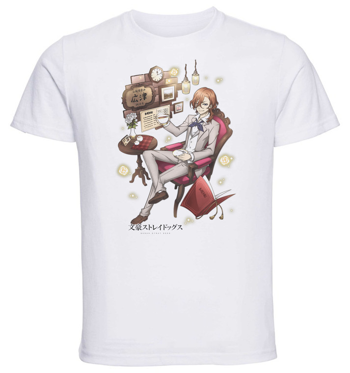 T-Shirt Unisex - White - Anime - Bungo Stray Dogs - CHUYA NAKAHARA Cafe