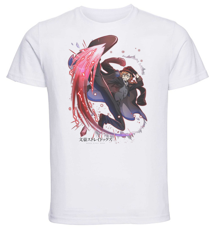 T-Shirt Unisex - White - Anime - Bungo Stray Dogs - CHUYA NAKAHARA Combat