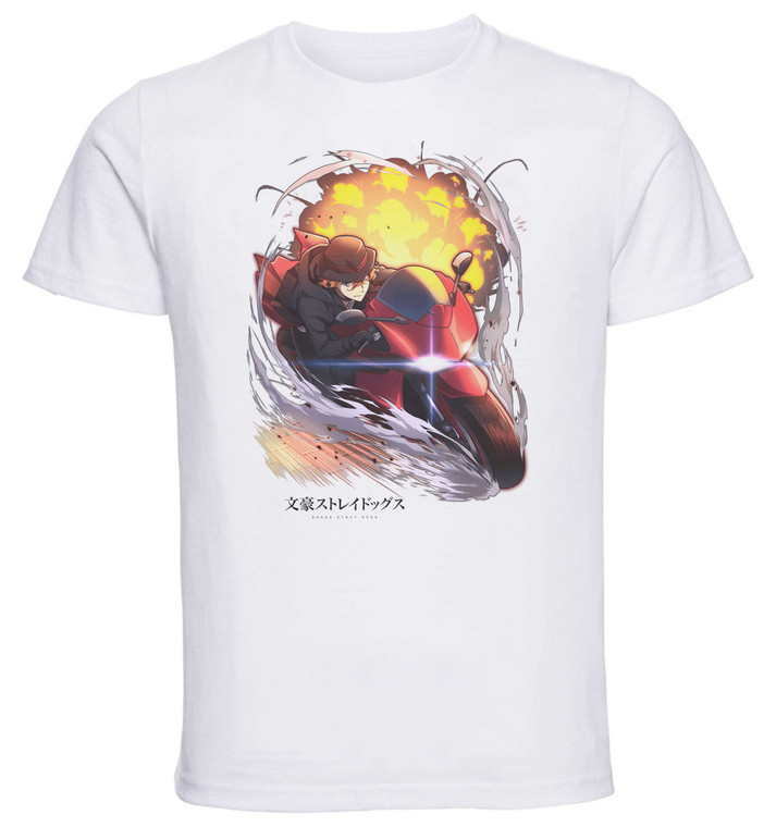 T-Shirt Unisex - White - Anime - Bungo Stray Dogs - CHUYA NAKAHARA Dragon Head Feu