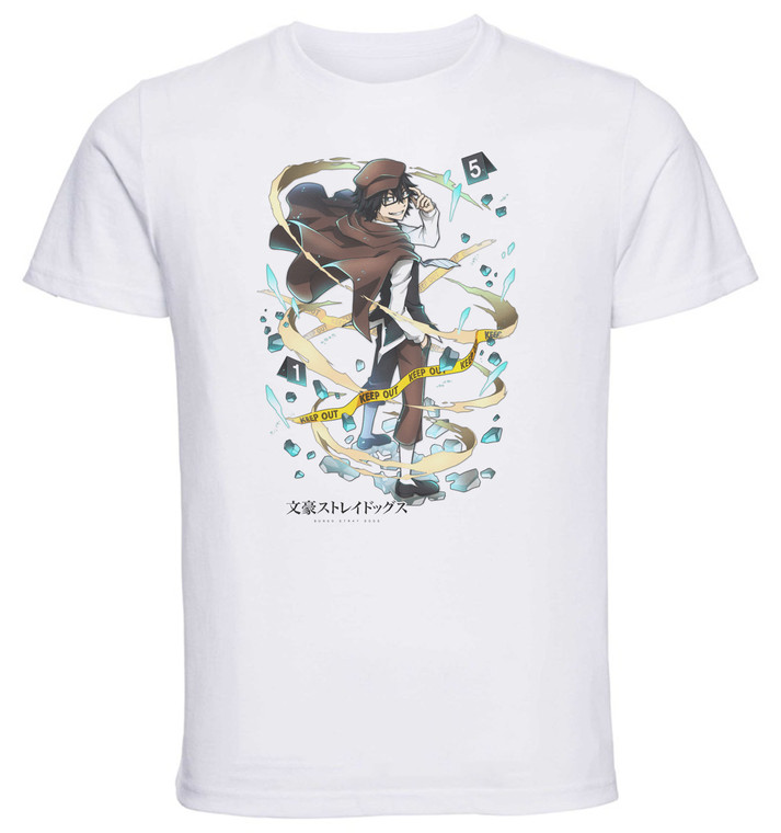 T-Shirt Unisex - White - Anime - Bungo Stray Dogs EDOGAWA RAMPO The Great Detective