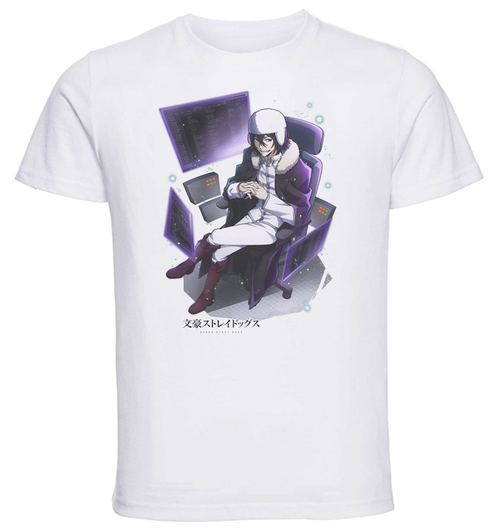 T-Shirt Unisex - White - Anime - Bungo Stray Dogs - FYODOR D Demon