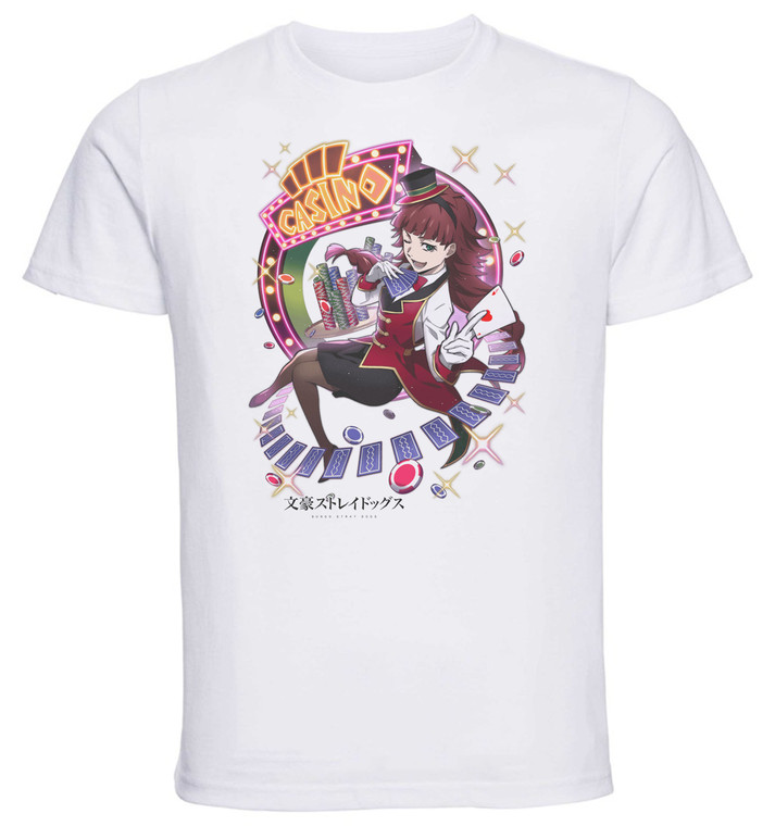 T-Shirt Unisex - White - Anime - Bungo Stray Dogs - LUCY M Casino