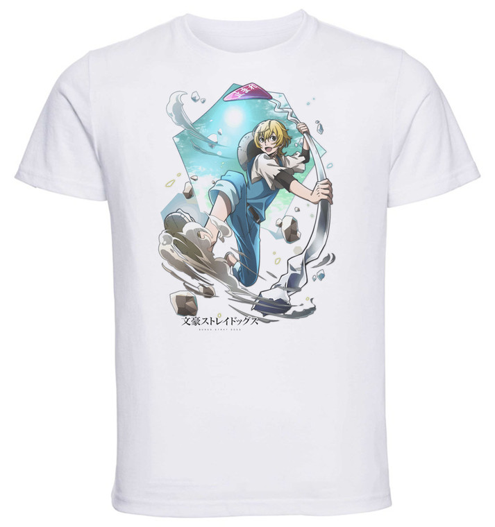 T-Shirt Unisex - White - Anime - Bungo Stray Dogs MIYAZAWA KENJI Undefeated By The Wind