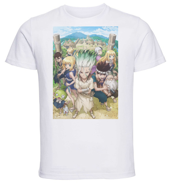 T-Shirt Unisex - White - Anime - dr stone D