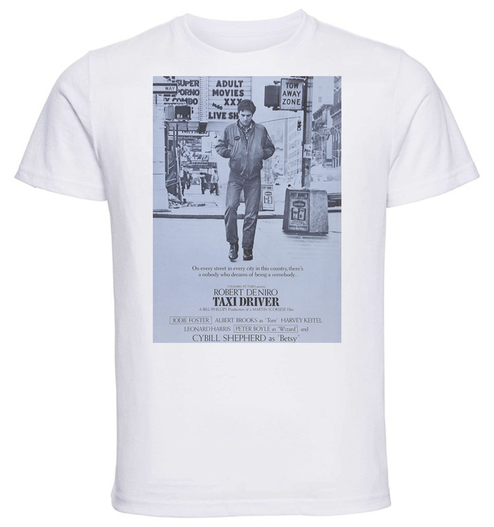 T-Shirt Unisex - White - Film - Playbill - Taxi Driver Variant