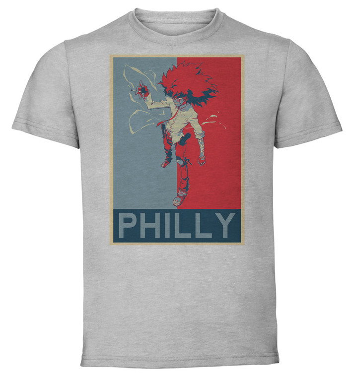 T-Shirt Unisex - Grey - Propaganda - Cannon Busters Philly the kid