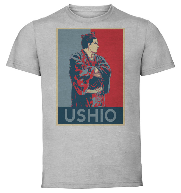 T-Shirt Unisex - Grey - Propaganda - Hinomaru Sumo Ushio Hinomaru variant 4