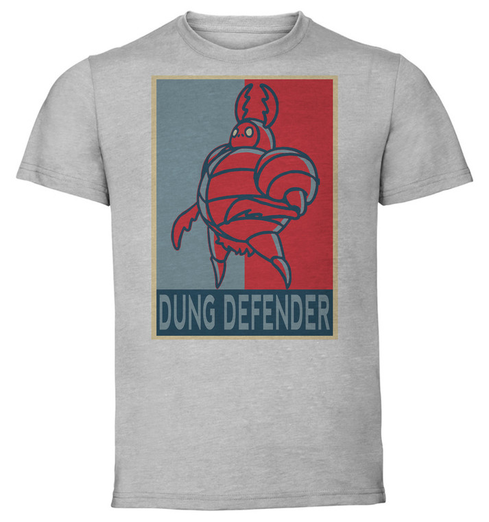 T-Shirt Unisex - Grey - Propaganda - Hollow Knight - Dung Defender