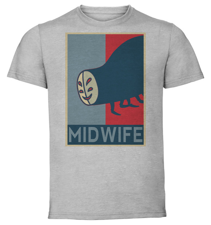 T-Shirt Unisex - Grey - Propaganda - Hollow Knight Midwife