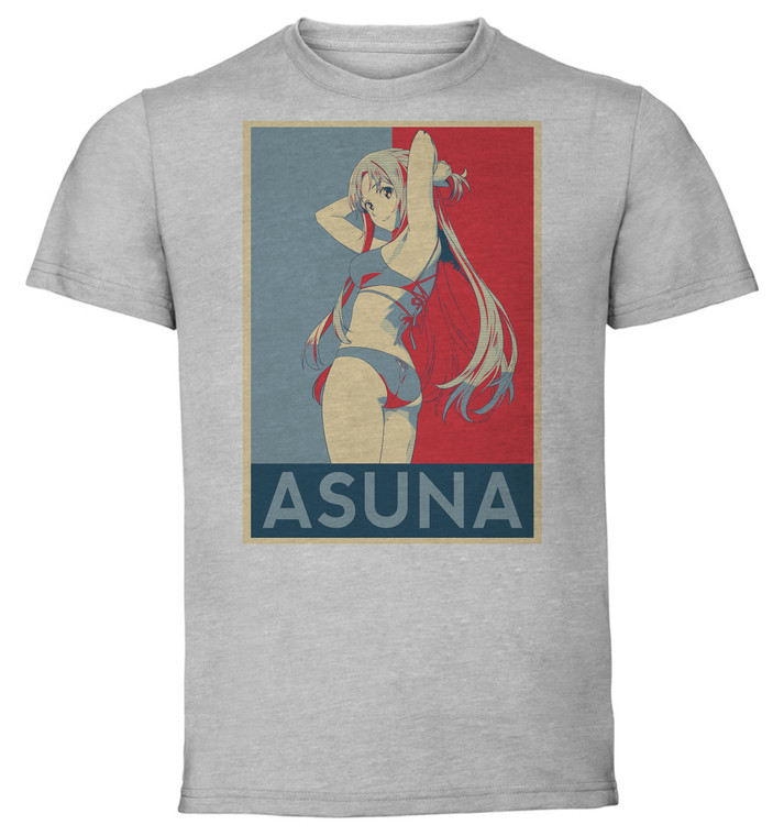 T-Shirt Unisex - Grey - Propaganda - Sword Art Online Asuna variant 4