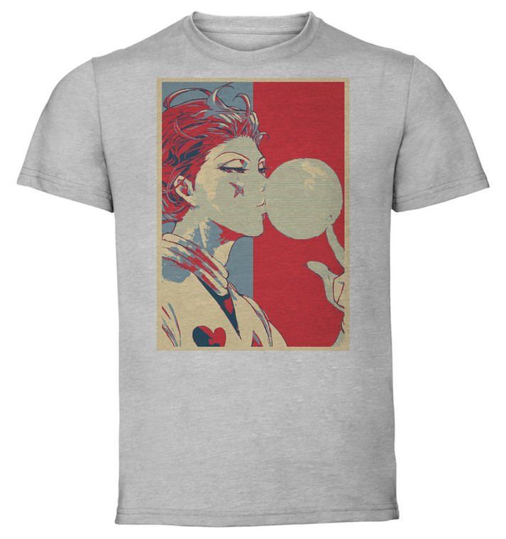 T-Shirt Unisex - Grey - Propaganda Full - Hunter X Hunter - Hisoka