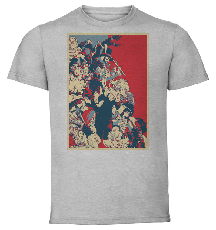 T-Shirt Unisex - Grey - Propaganda Full - My Hero Academia - Villains