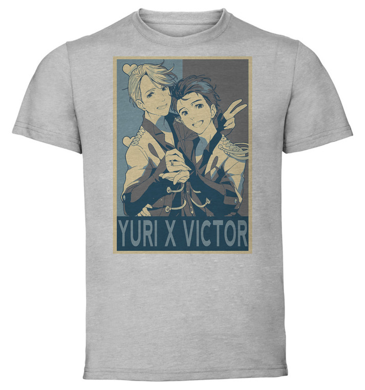 T-Shirt Unisex - Grey - Propaganda Yaoi - Yuri On Ice Yuri X Victor