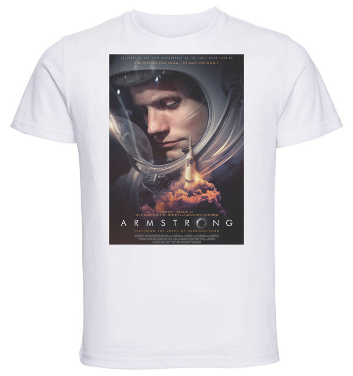 T-Shirt Unisex - White - Film - Playbill - Armstrong