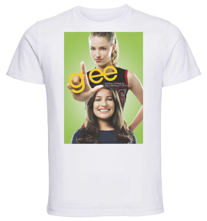 T-Shirt Unisex - White - TV Series - Glee - Rachel Berry & Quinn Fabray