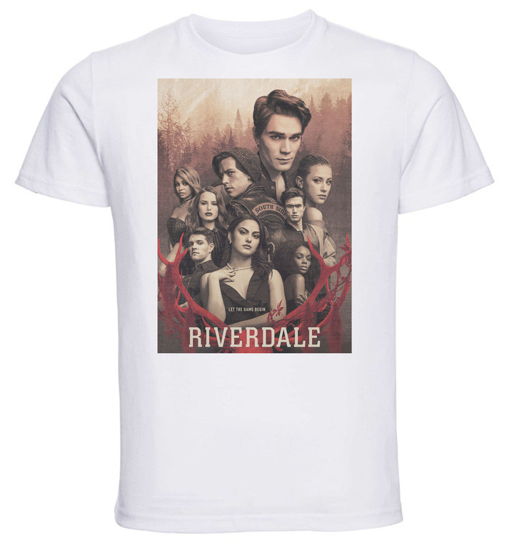 T-Shirt Unisex - White - TV Series - Riverdale - Playbill B