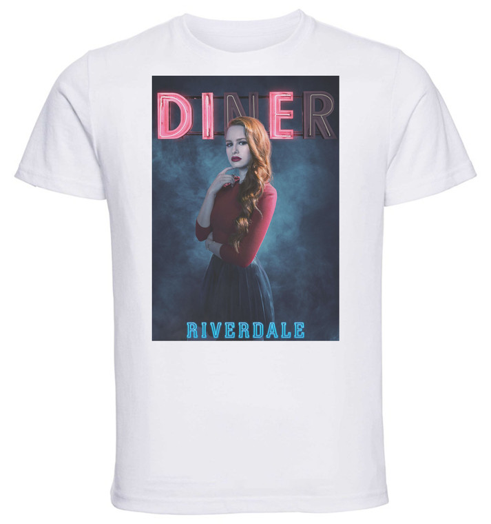 T-Shirt Unisex - White - TV Series - Riverdale - Stagione 1 - Cheryl Blossom Diner