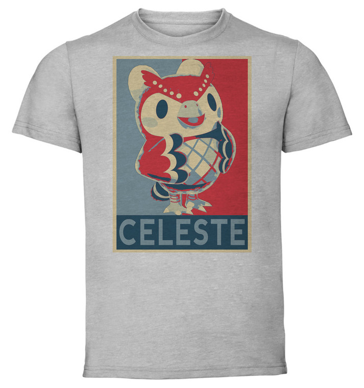 T-Shirt Unisex - Grey - Propaganda - Animal Crossing Celeste