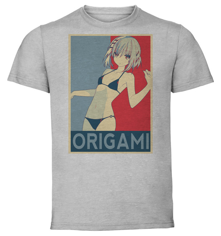 T-Shirt Unisex - Grey - Propaganda - Date a Live Origami Tobiichi