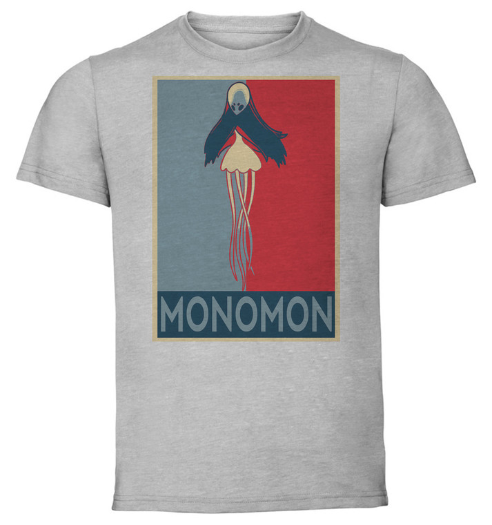 T-Shirt Unisex - Grey - Propaganda - Hollow Knight Monomon the teacher