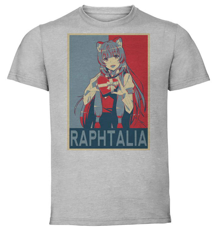 T-Shirt Unisex - Grey - Propaganda - Rising of The Shield Hero - Tate No Yuusha - Raphtalia P