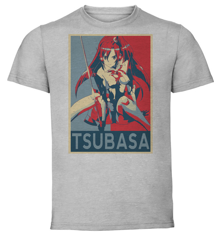 T-Shirt Unisex - Grey - Propaganda - Symphogear - Tsubasa Kazanari