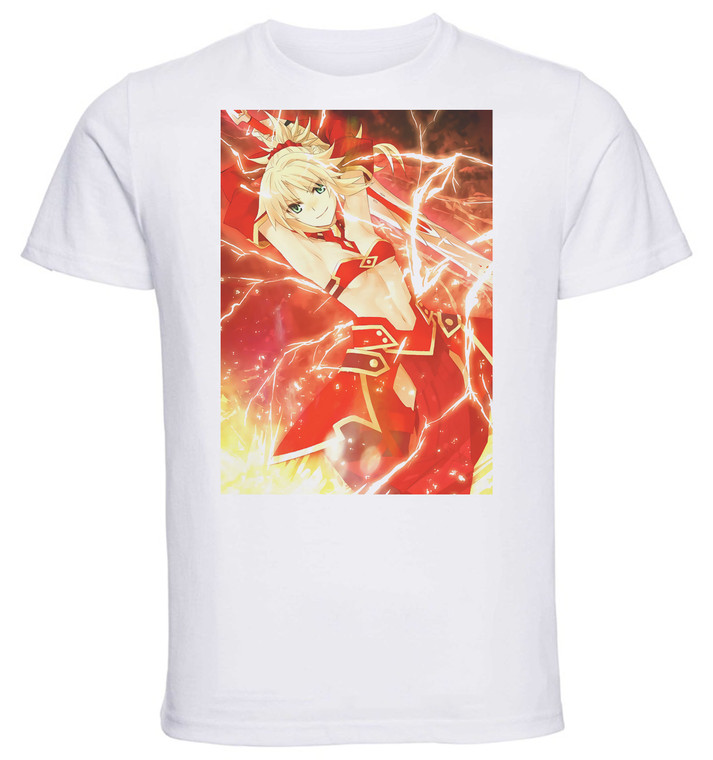 T-Shirt Unisex - White - Fate Grand Order - Mordred