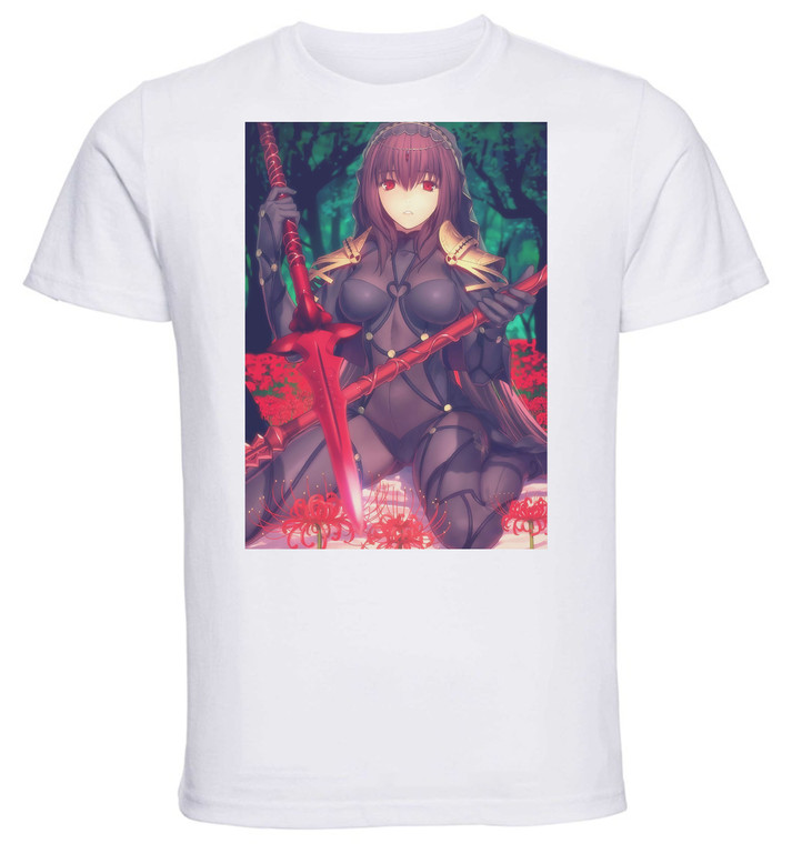 T-Shirt Unisex - White - Fate Grand Order - Scathach