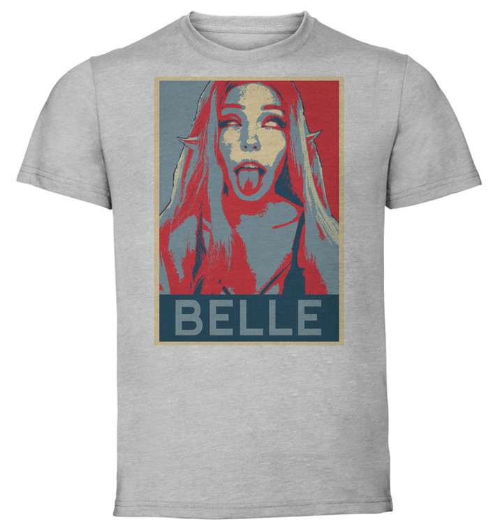 T-Shirt Unisex - Grey - Propaganda - Belle Delphine Ahegao