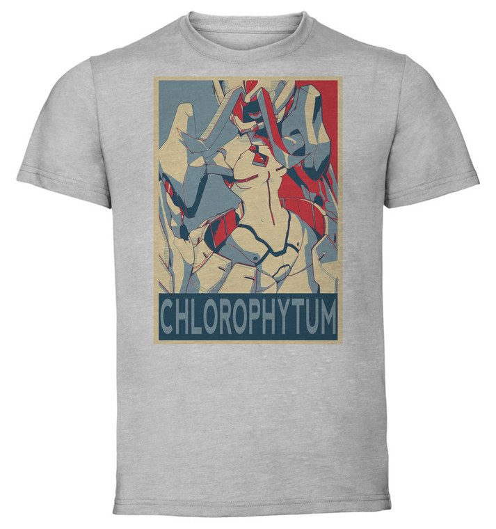 T-Shirt Unisex - Grey - Propaganda - Darling in the Franxx -  Chlorophytum