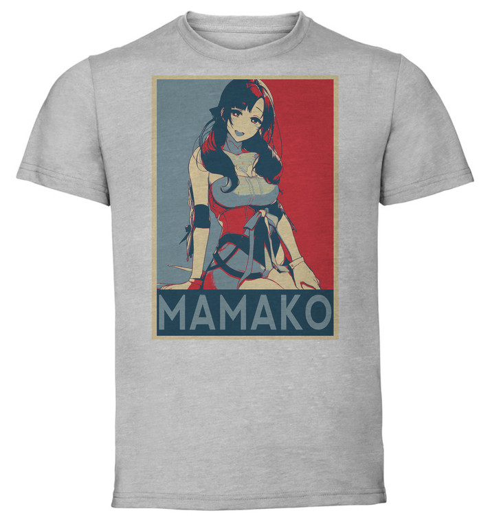 T-Shirt Unisex - Grey - Propaganda - Do You Like Your Mom Her Normal Attack is Two Attacks at Full Power - Mamako Oosuki variant 2