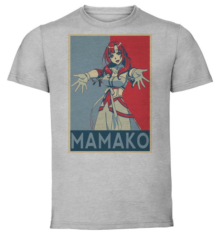 T-Shirt Unisex - Grey - Propaganda - Do You Like Your Mom Her Normal Attack is Two Attacks at Full Power - Mamako Oosuki variant