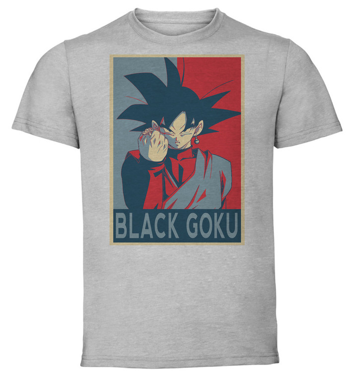 T-Shirt Unisex - Grey - Propaganda - Dragon Ball Super Black Goku base form